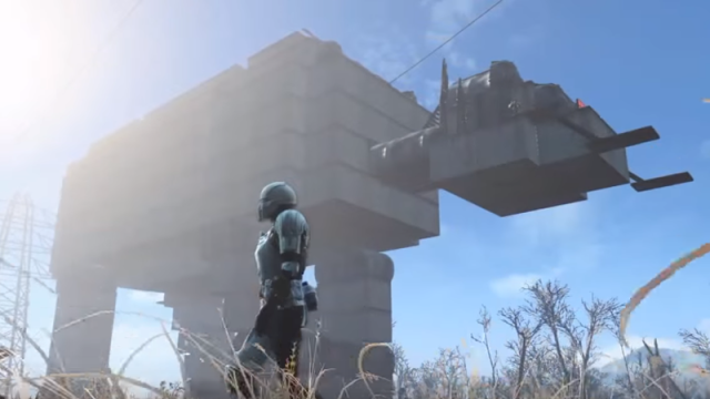 Someone Built A Giant AT-AT House In Fallout 4