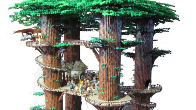 Fan Builds Huge 1m Tall Star Wars Ewok Village