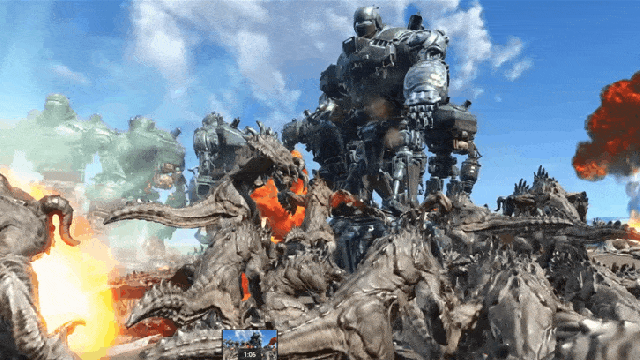 Spectacular Fallout 4 Fight Pits 1000 Deathclaws Against 10 Liberty Primes