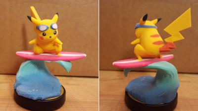 Pikachu Amiibo Learned Surf!