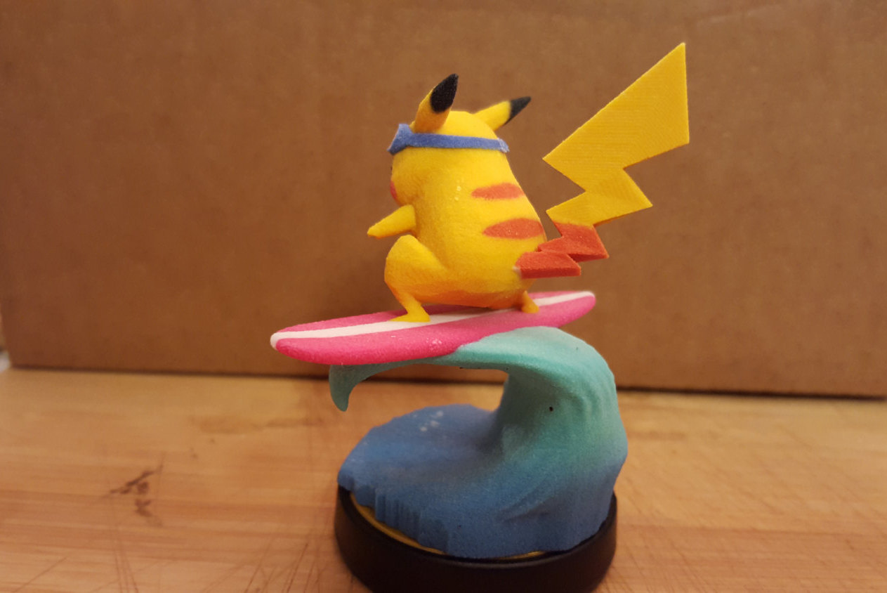 Pikachu Amiibo Learned Surf!