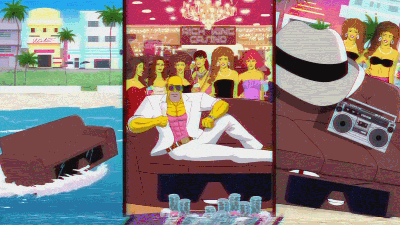 Latest Simpsons Couch Gag Is A Homage To ’80s Action Shows