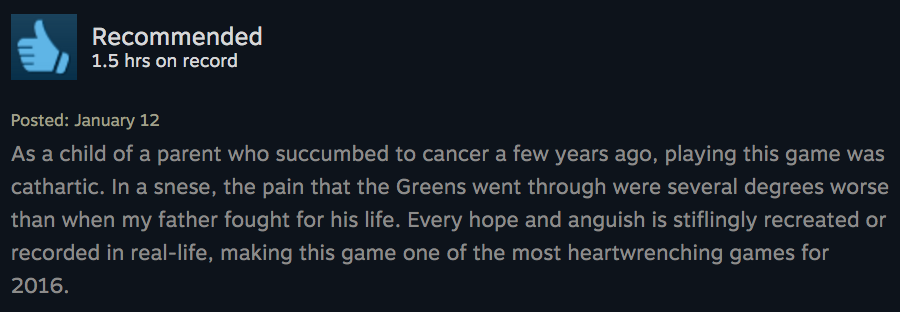 That Dragon, Cancer’s Developers Are OK With Arsehole Steam Discussions