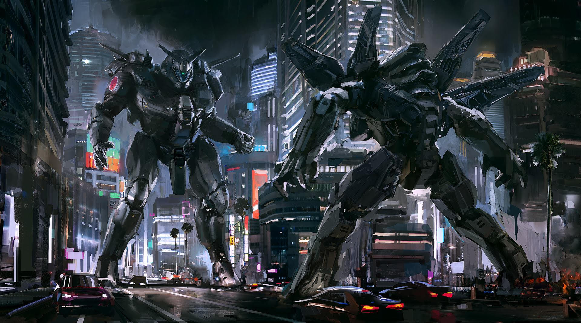 Fine Art: Japan Won WW2, And Now Rules America With Giant Mechs