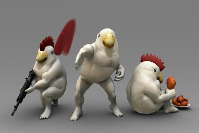 These Bare-Assed Birds Would Be Great In A Shooter