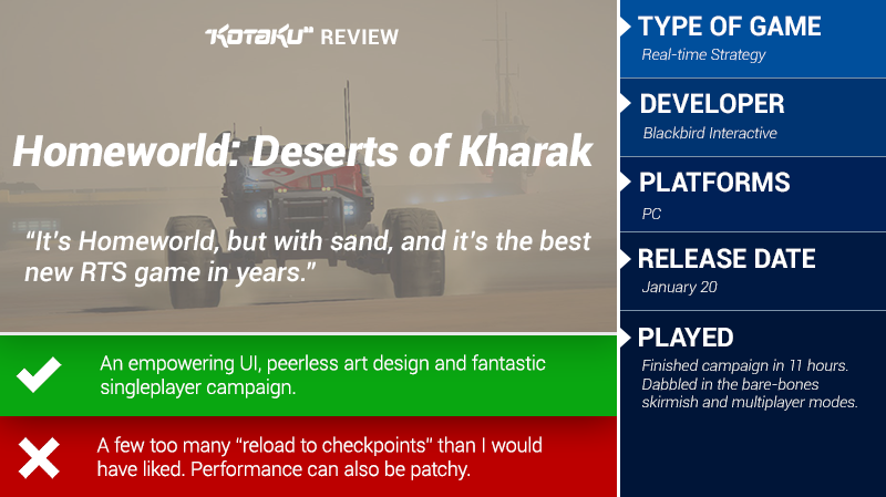 Homeworld: Deserts Of Kharak: The Kotaku Review