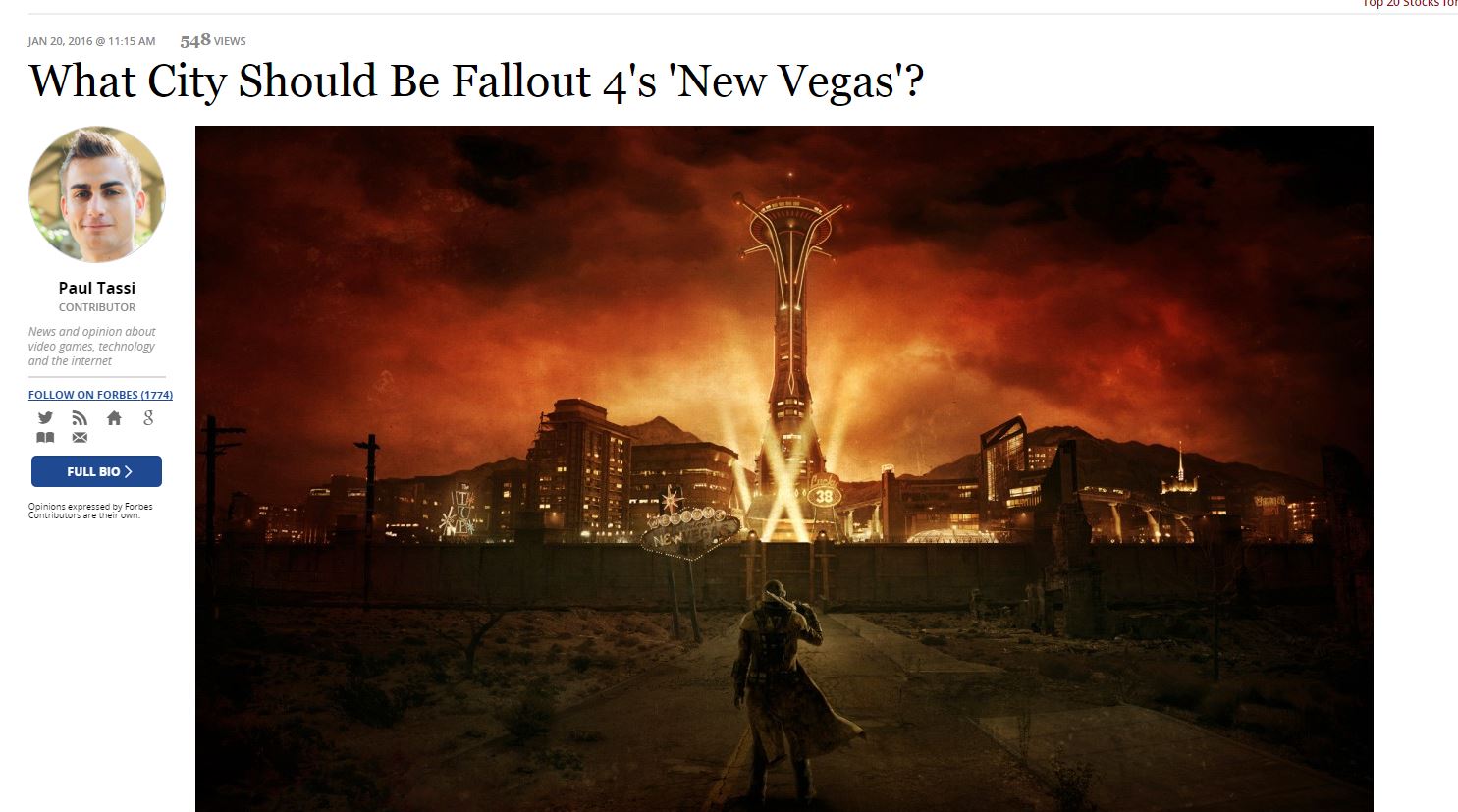 Fans’ Intense Love For Fallout: New Vegas Must Be Weird For People At Bethesda