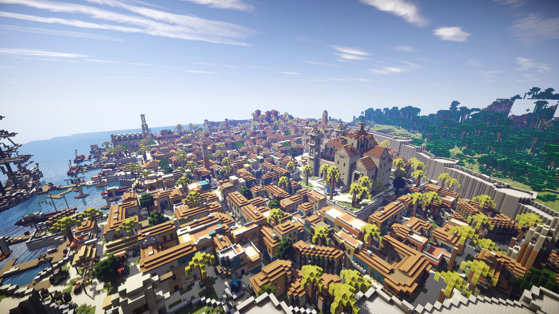 Havana From Assassin’s Creed IV, Recreated In Minecraft