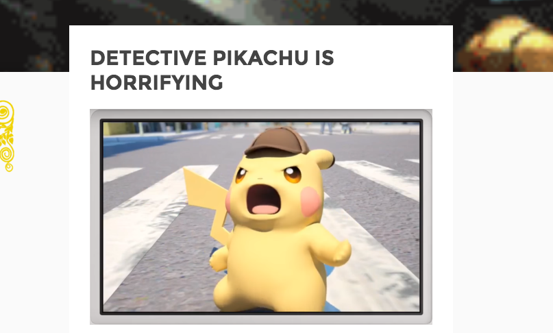 The New Pikachu Is Freaking People Out, Man