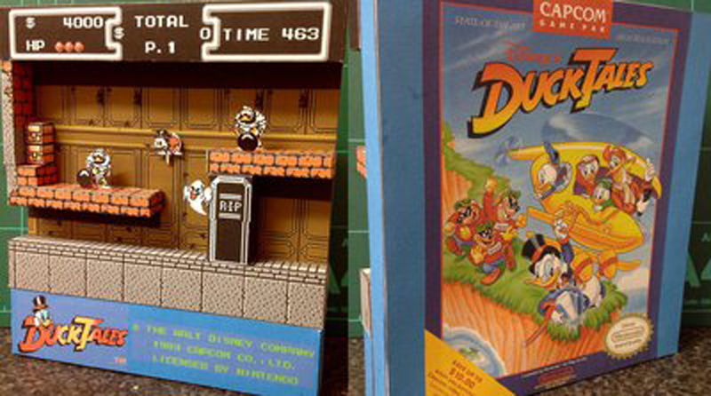 Fan Makes Cool Paper Versions Of Classic Game Scenes