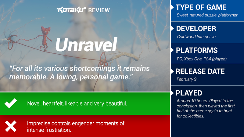 Unravel: The Kotaku Review