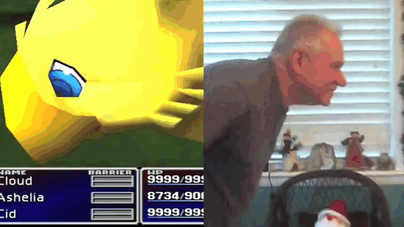 Goofy Dad Recreates Final Fantasy VII Summons With His Butt