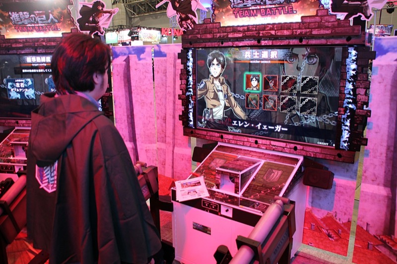 The New Attack On Titan Arcade Game Has Sweet Controllers