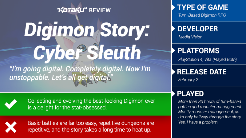 Digimon Story: Cyber Sleuth: The Kotaku Review