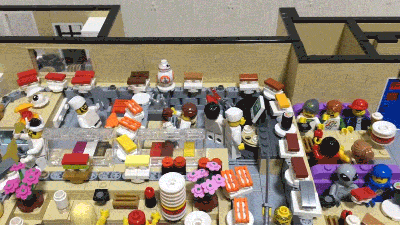 LEGO Sushi Bar Has A Working Conveyor Belt