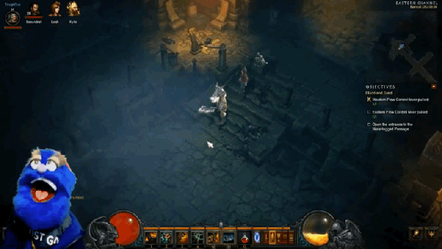 There’s A Puppet Playing Diablo On Twitch Now