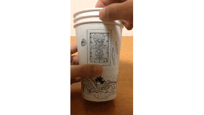 Dragon Ball Short Story, Told With Paper Cups