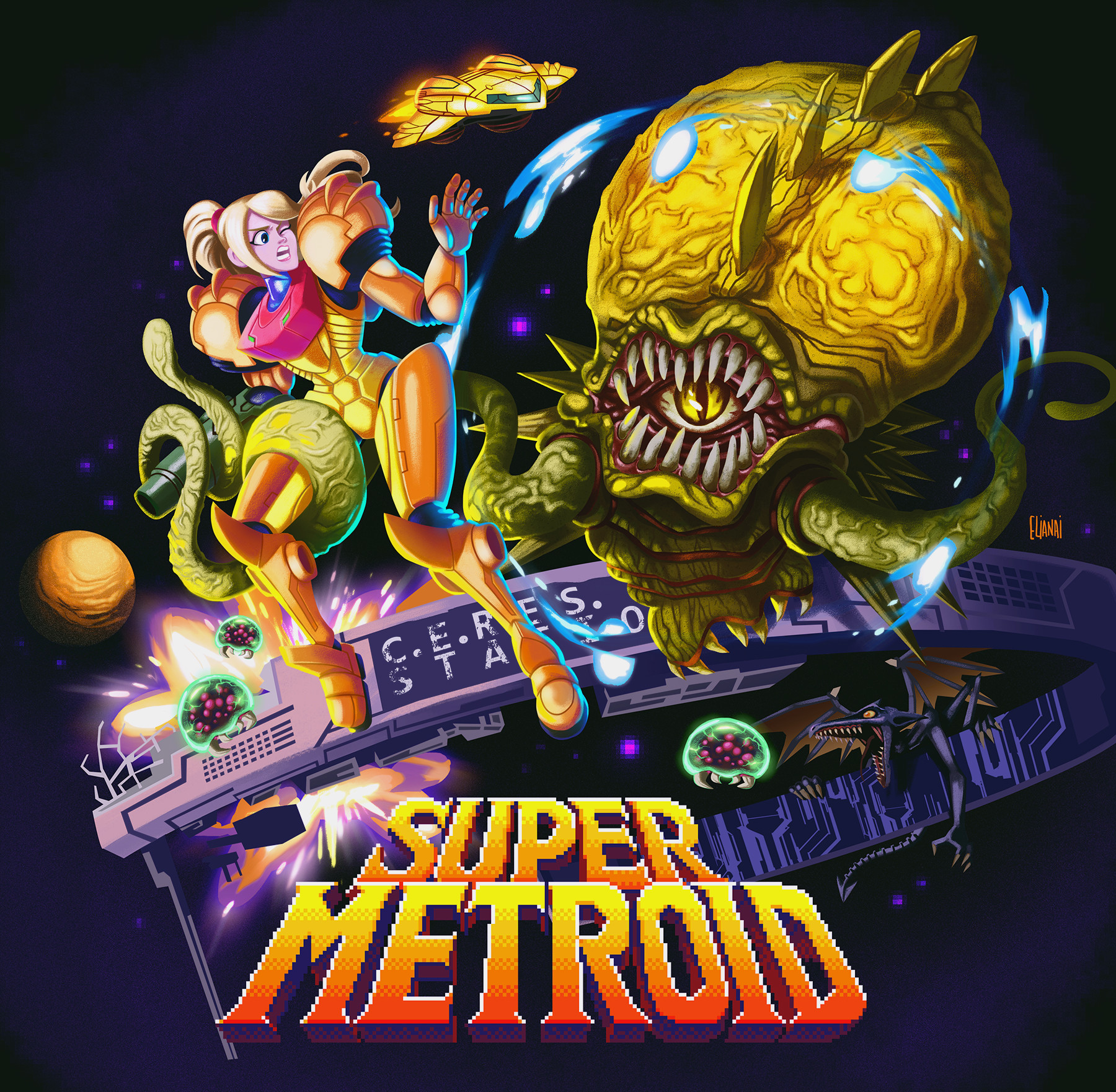 Super Metroid As A ’90s Saturday Morning Cartoon