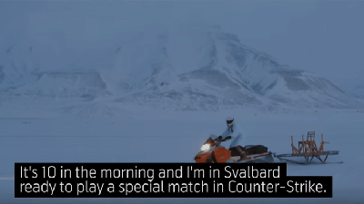 Norwegian Dudes Freeze For Counter-Strike Stunt