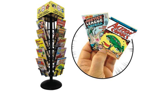 You Can Buy A Tiny Comic Book Rack And Fill It With Equally Tiny Comics