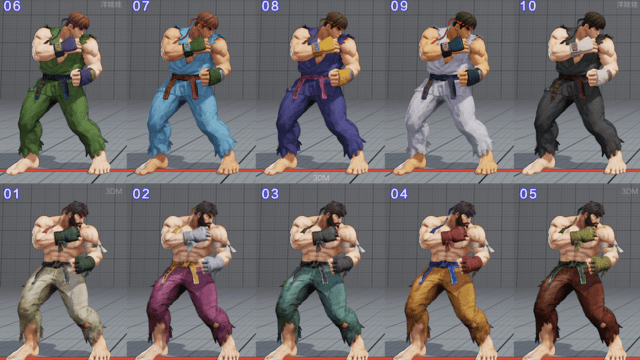 All Of Street Fighter V’s Costumes So Far, In Every Colour