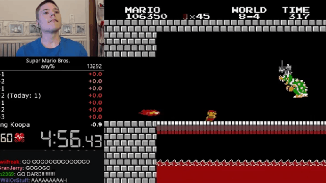 Super Mario Bros. World Record Beaten With Near-Perfect Run