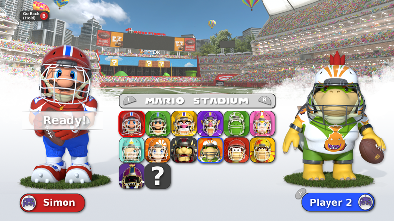 Nintendo Characters As Football Players