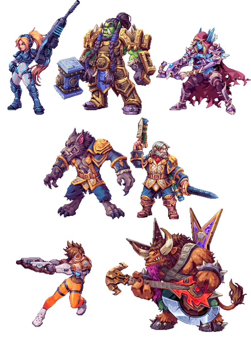 Blizzard Characters Make Awesome 2D Sprites