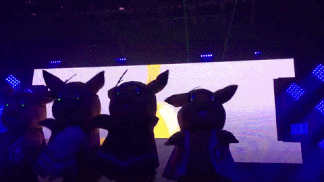 Pikachus With Lasers Shooting From Their Eyes