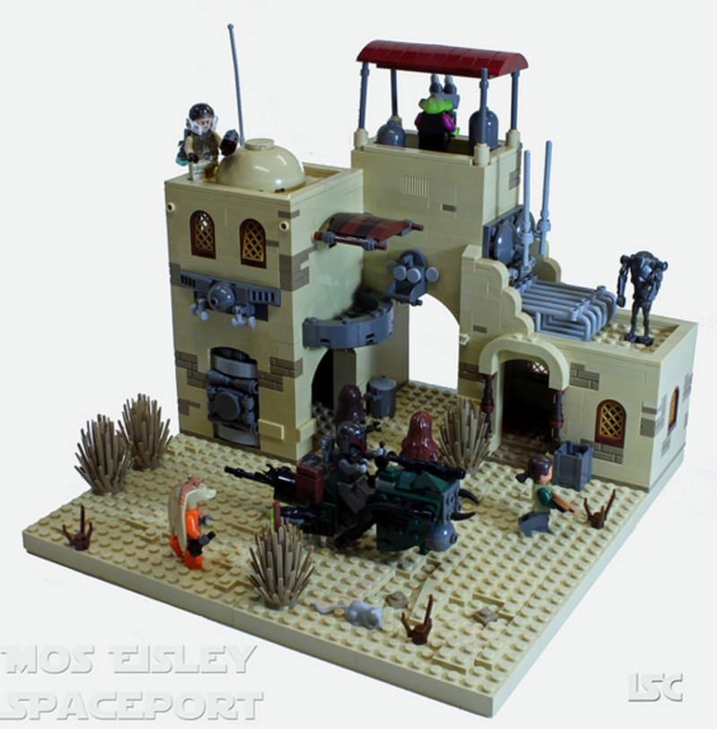 No One Is Missing From This Fan-Made LEGO Mos Eisley Spaceport