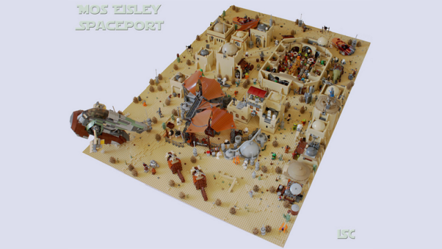 No One Is Missing From This Fan-Made LEGO Mos Eisley Spaceport