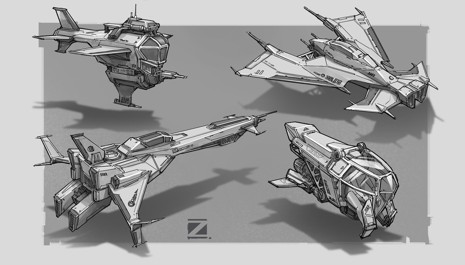 Fine Art: More Realistic Starfighter Propulsion Designs, Please