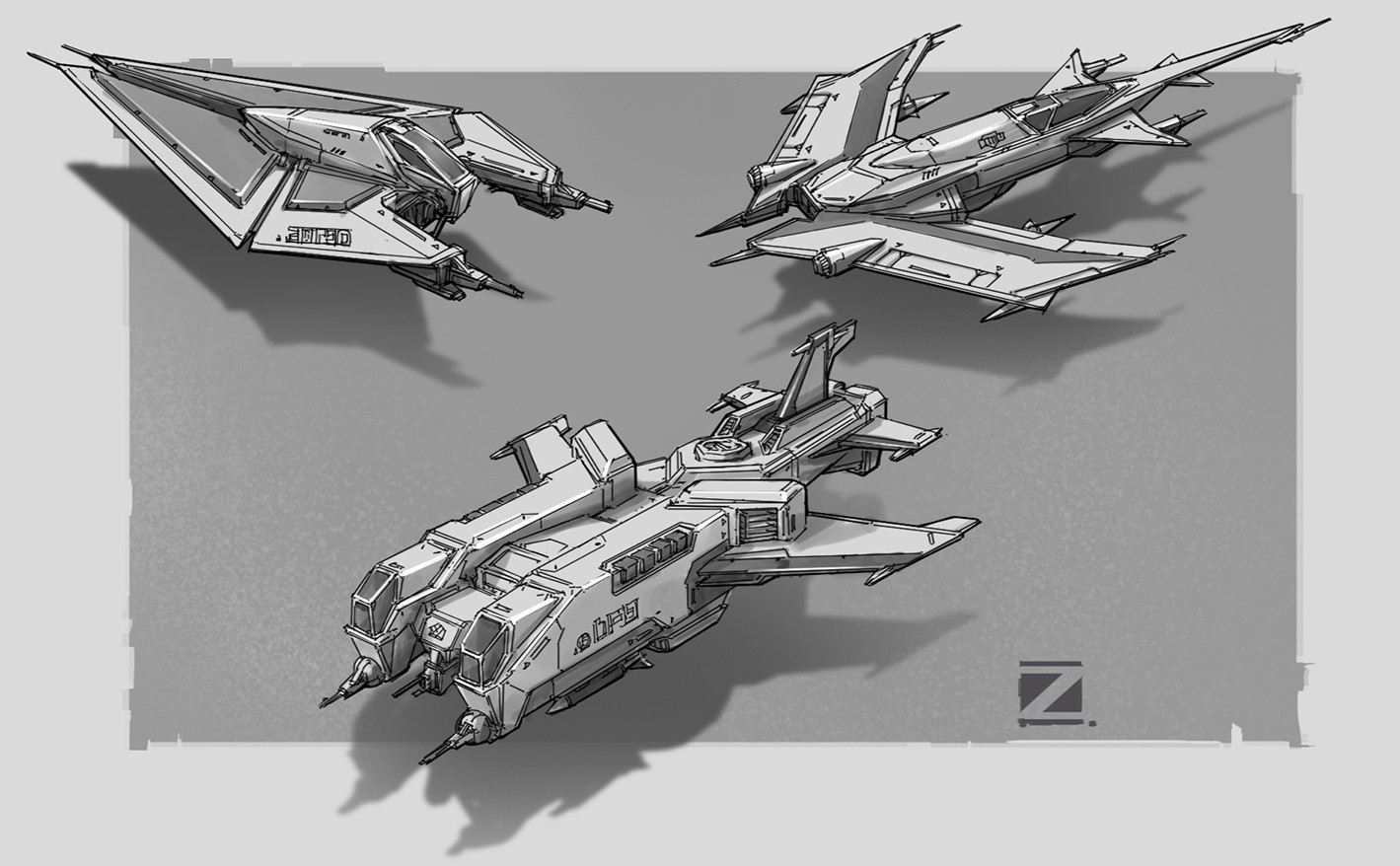 Fine Art: More Realistic Starfighter Propulsion Designs, Please