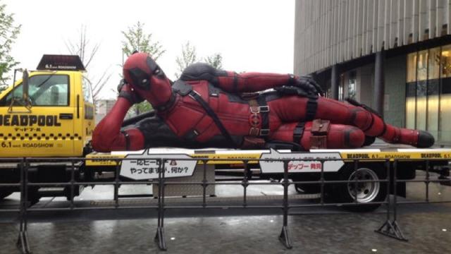 There’s A Giant Deadpool Statue In Japan