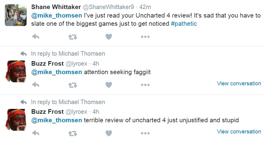 Reviewer Targeted For Giving Uncharted 4 Negative Review