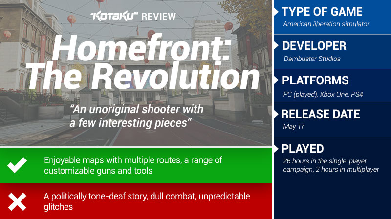 Homefront: The Revolution: The Kotaku Review
