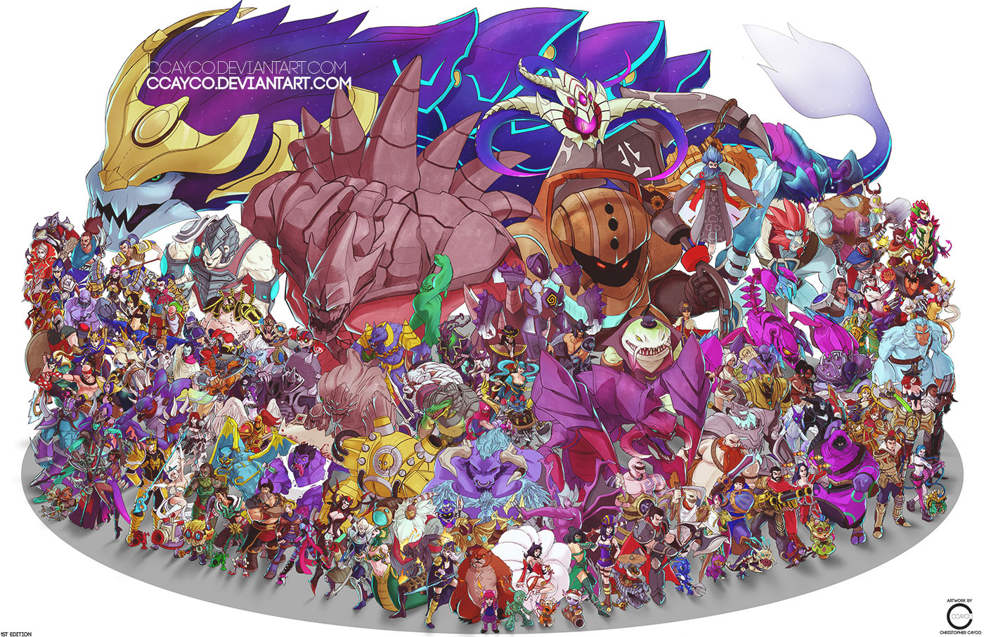 It Took 191 Hours To Draw These 131 League Of Legends Champions