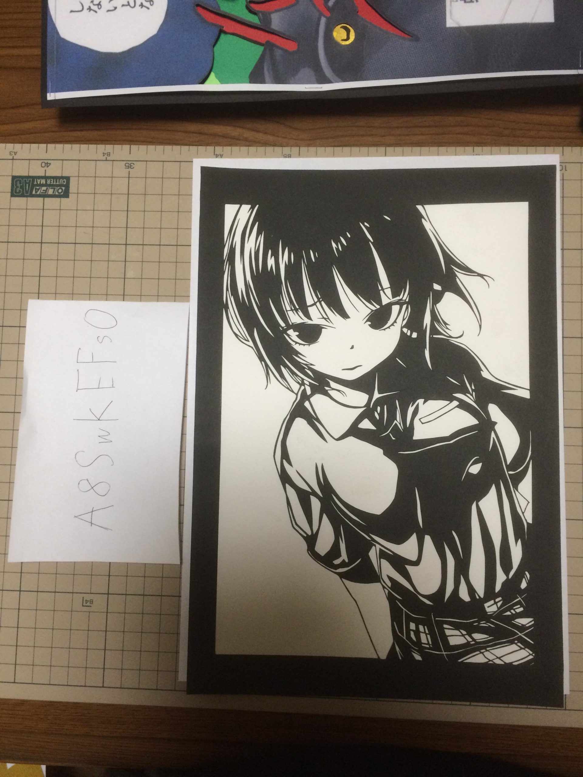 Anime Characters Sliced Right Out Of Paper