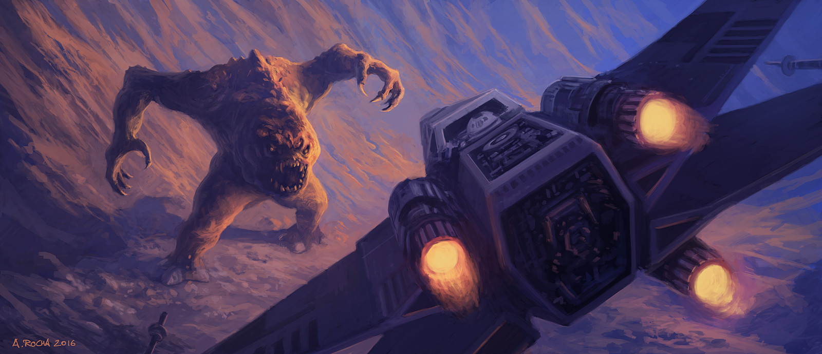 Fine Art: Well, That’s One Way To Take On A Rancor