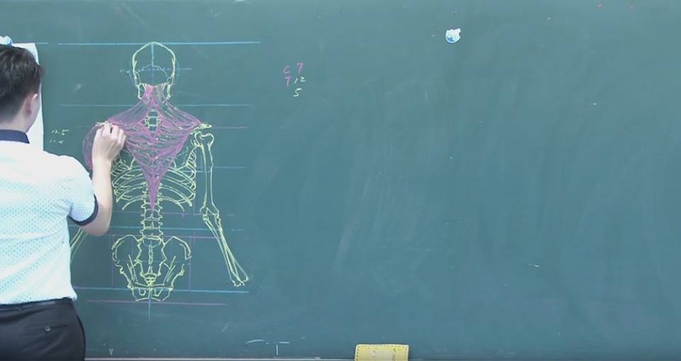 Teaching Human Anatomy With Chalkboard Art