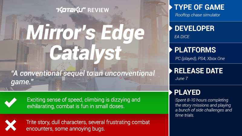 Mirror’s Edge Catalyst: The Kotaku Review