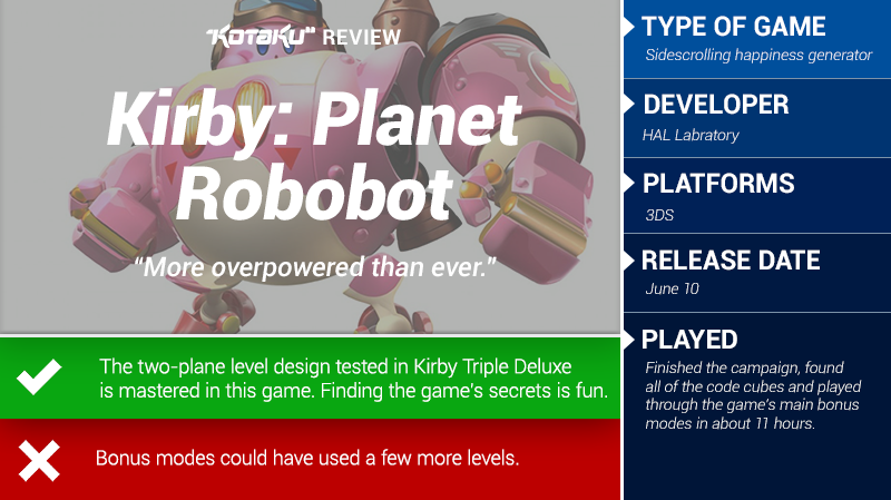 Kirby: Planet Robobot: The Kotaku Review