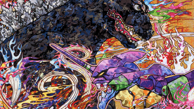 Takashi Murakami’s New Godzilla Vs Evangelion Promo Art Is A Wonderful Fever Dream