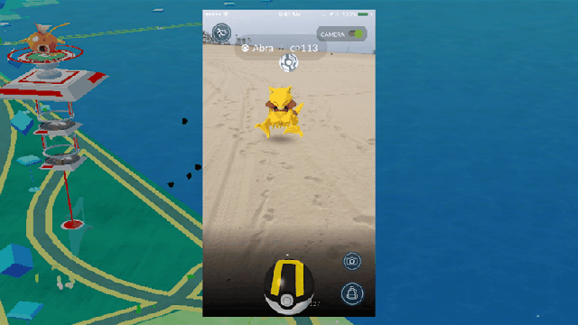 Automatic notification is possible when Pokemon that I want close to  himself in Pokemon GO & You can know the state of the gym and the position  of Pocket Stop on the
