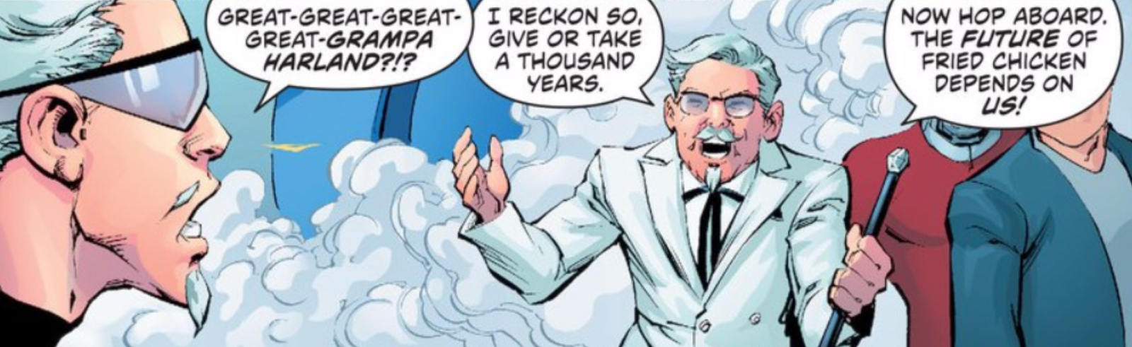 DC’s New KFC Comic Turns Colonel Sanders Into Fried Chicken Jesus