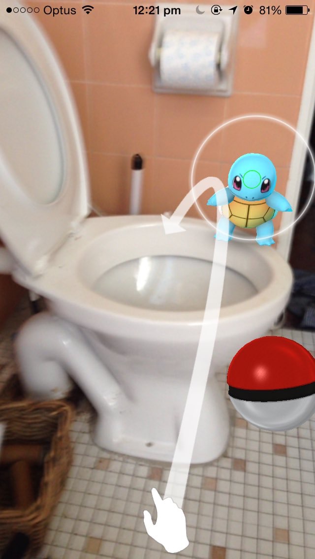 Pokémon GO Players Love Catching Monsters On Their Toilets