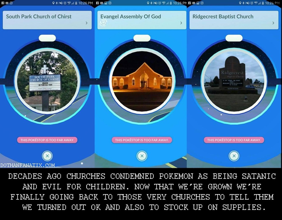 Pokémon GO Is Sending Lots Of Players To Church
