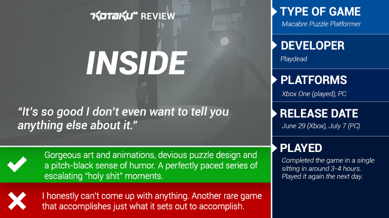INSIDE: The Kotaku Review