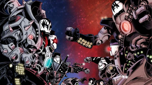 KISS Returns To Comics For A Sci-Fi Epic And Yes, Those Are Totally Giant KISS Robots