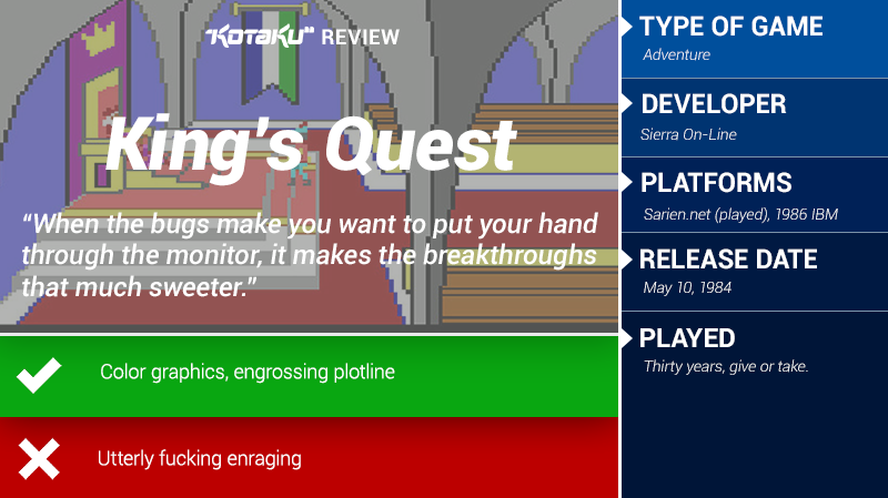 King’s Quest, Quest For The Crown: The Kotaku Review